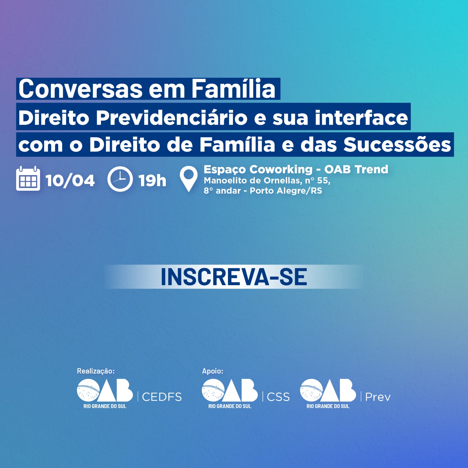 Capa do evento