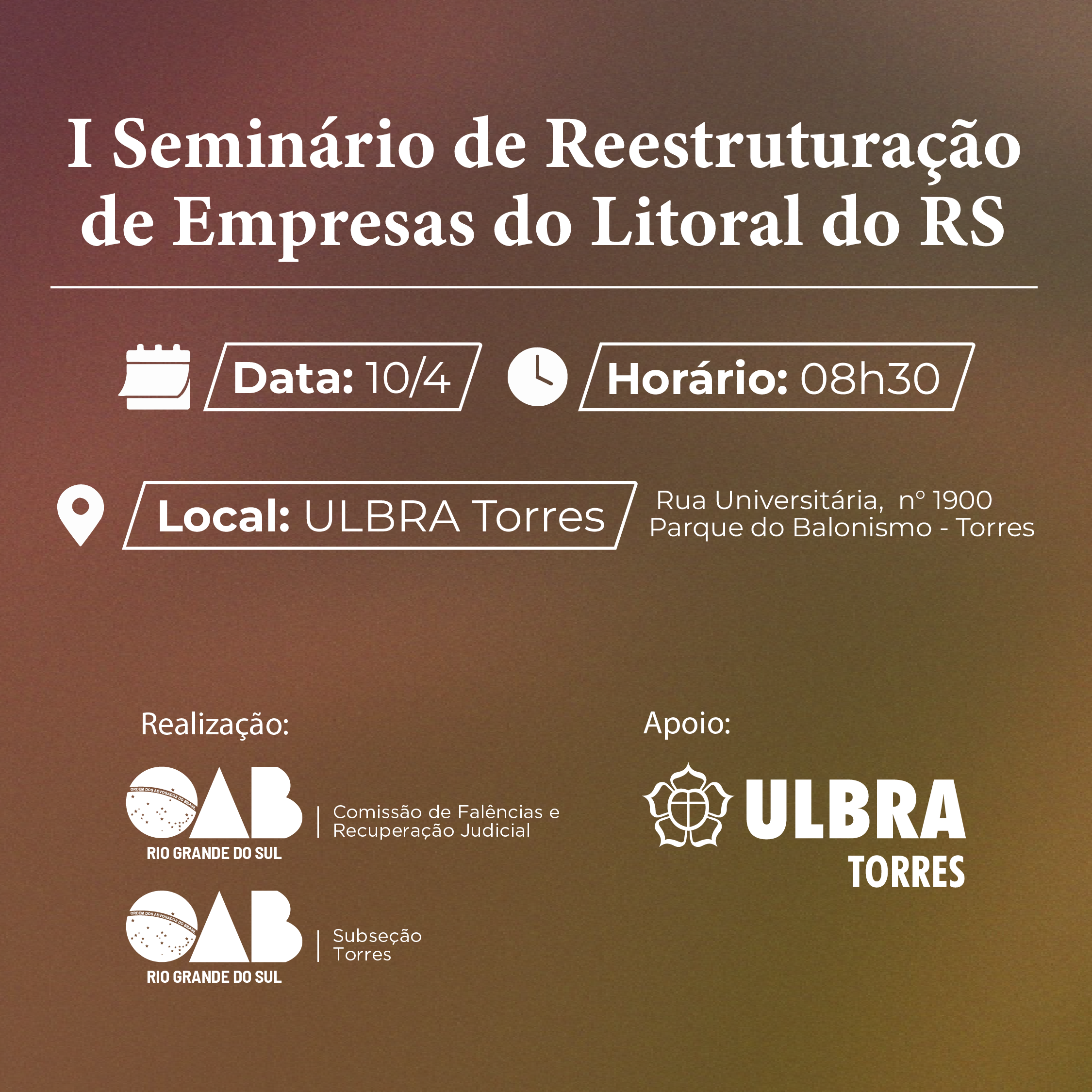 Capa do evento