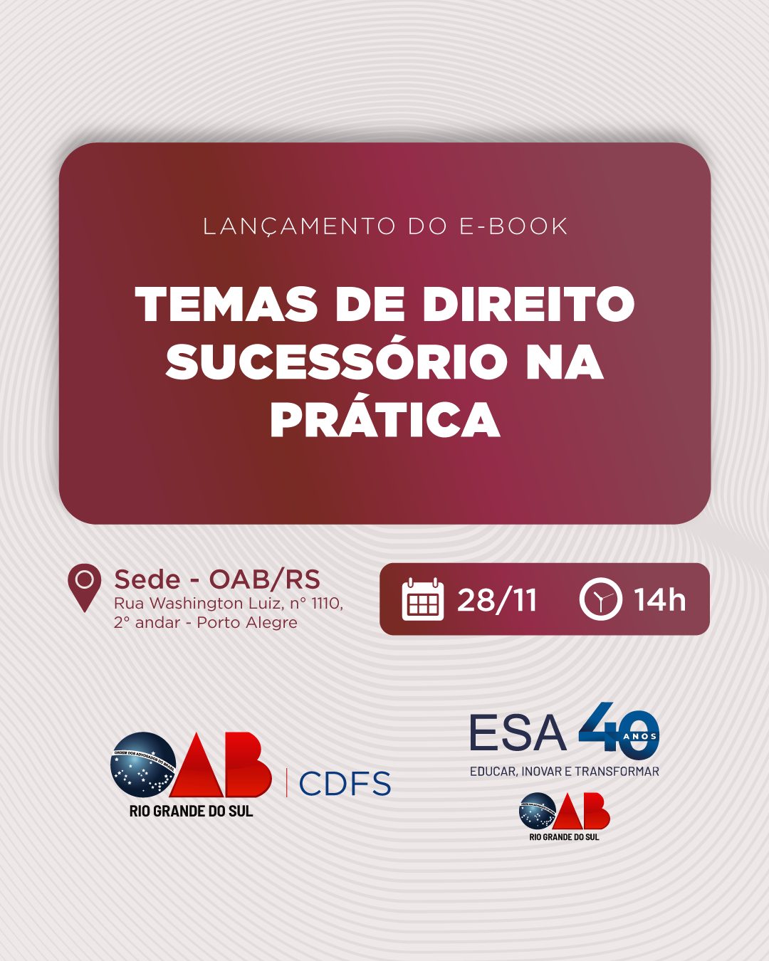 Capa do evento