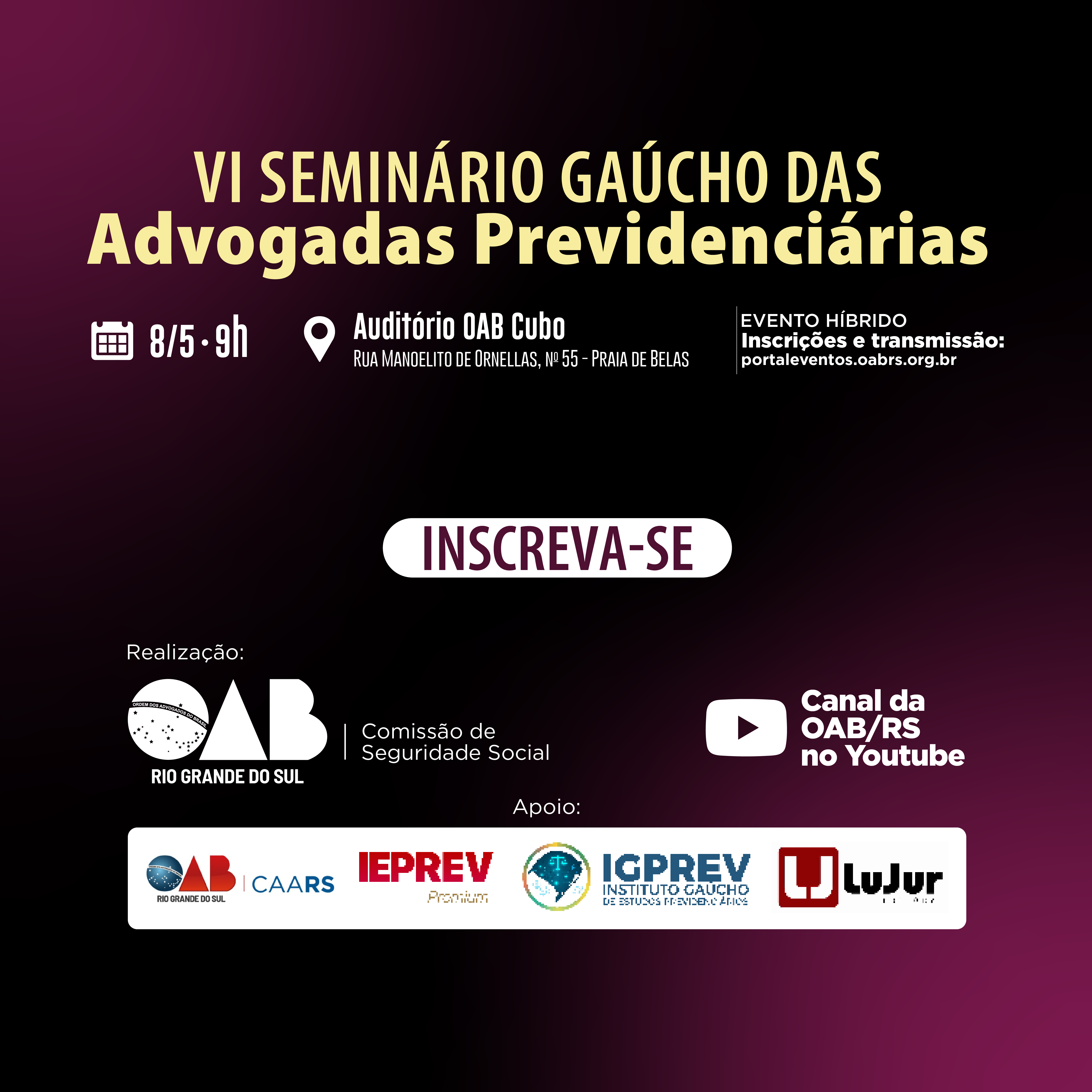 Capa do evento
