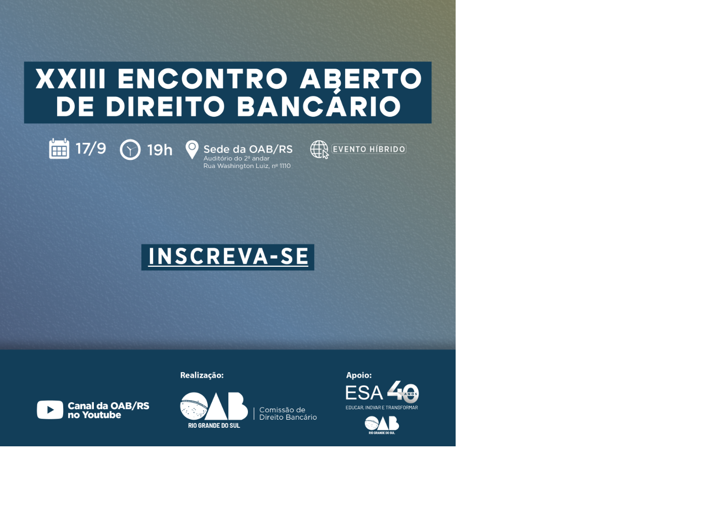 Capa do evento