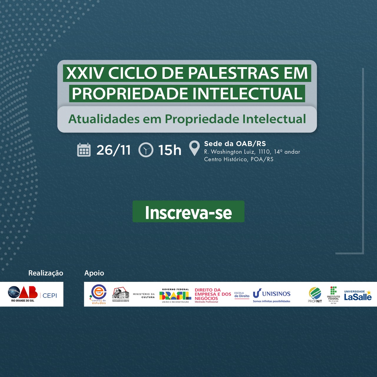 Capa do evento