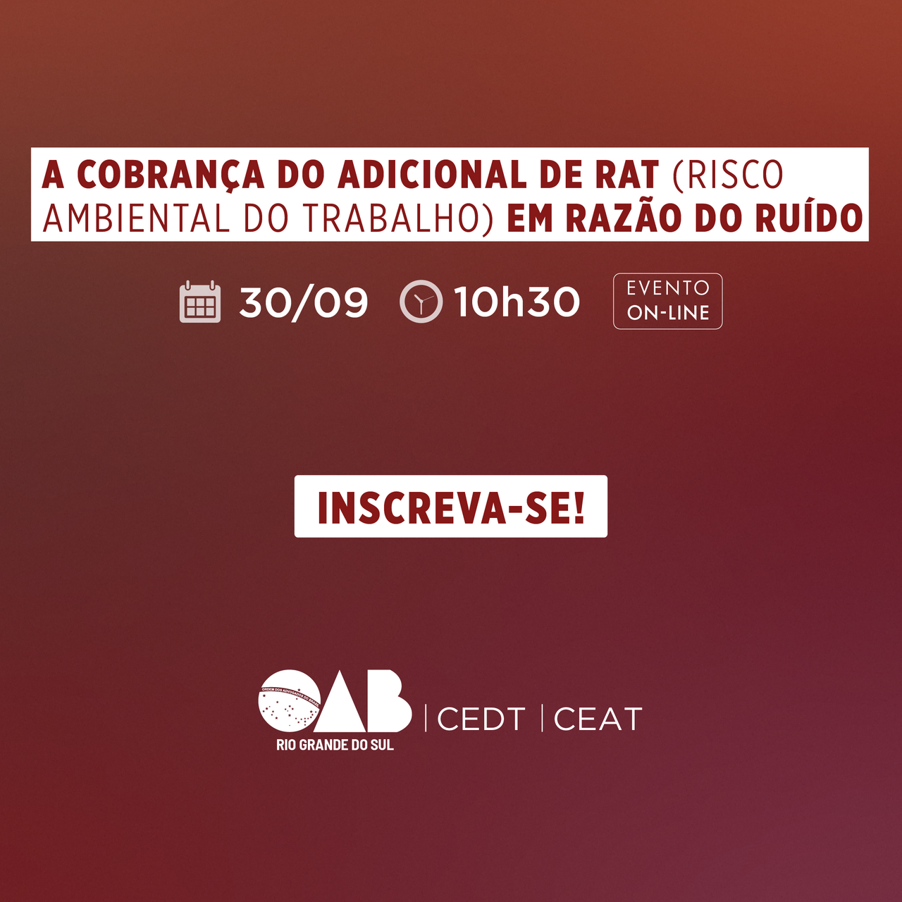 Capa do evento