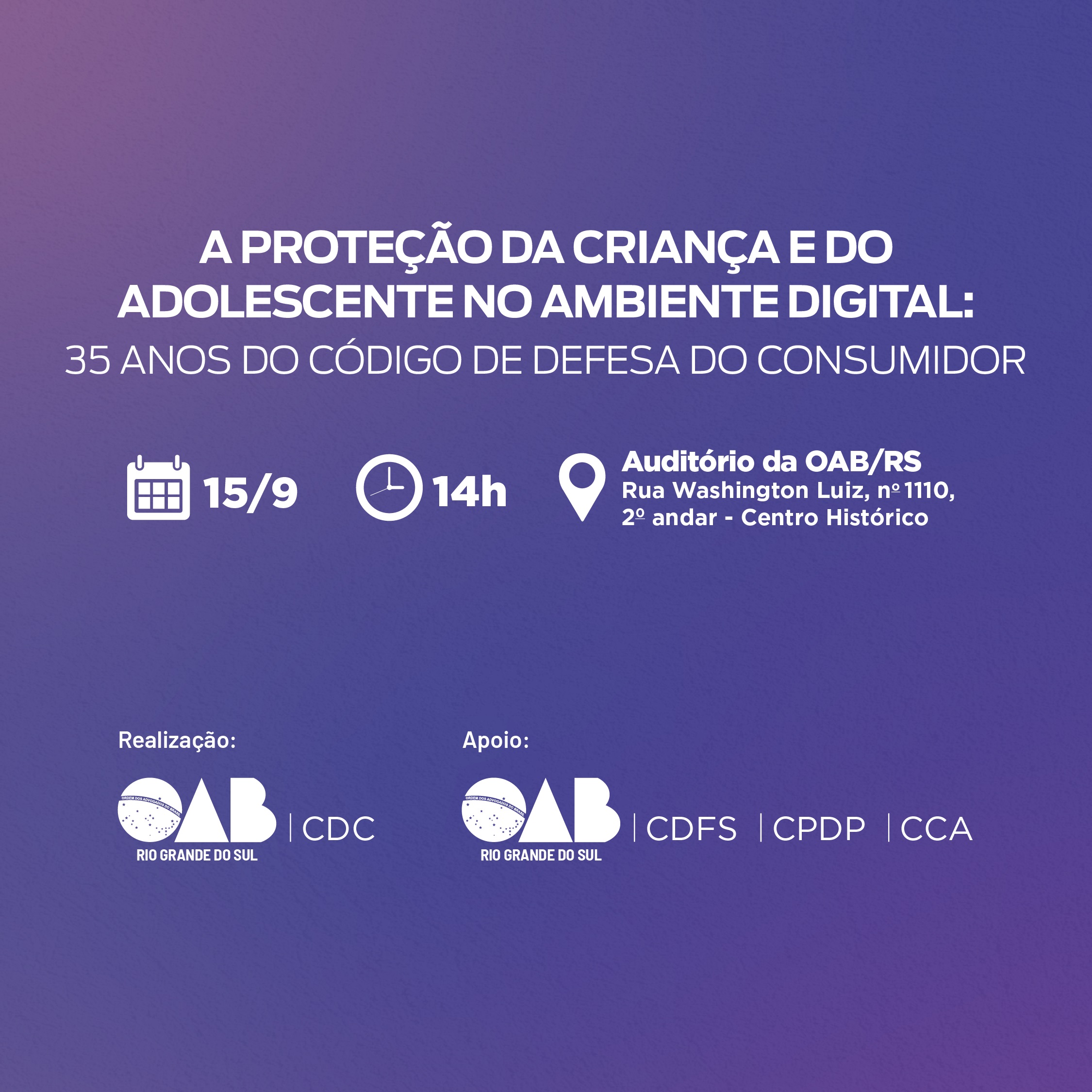 Capa do evento