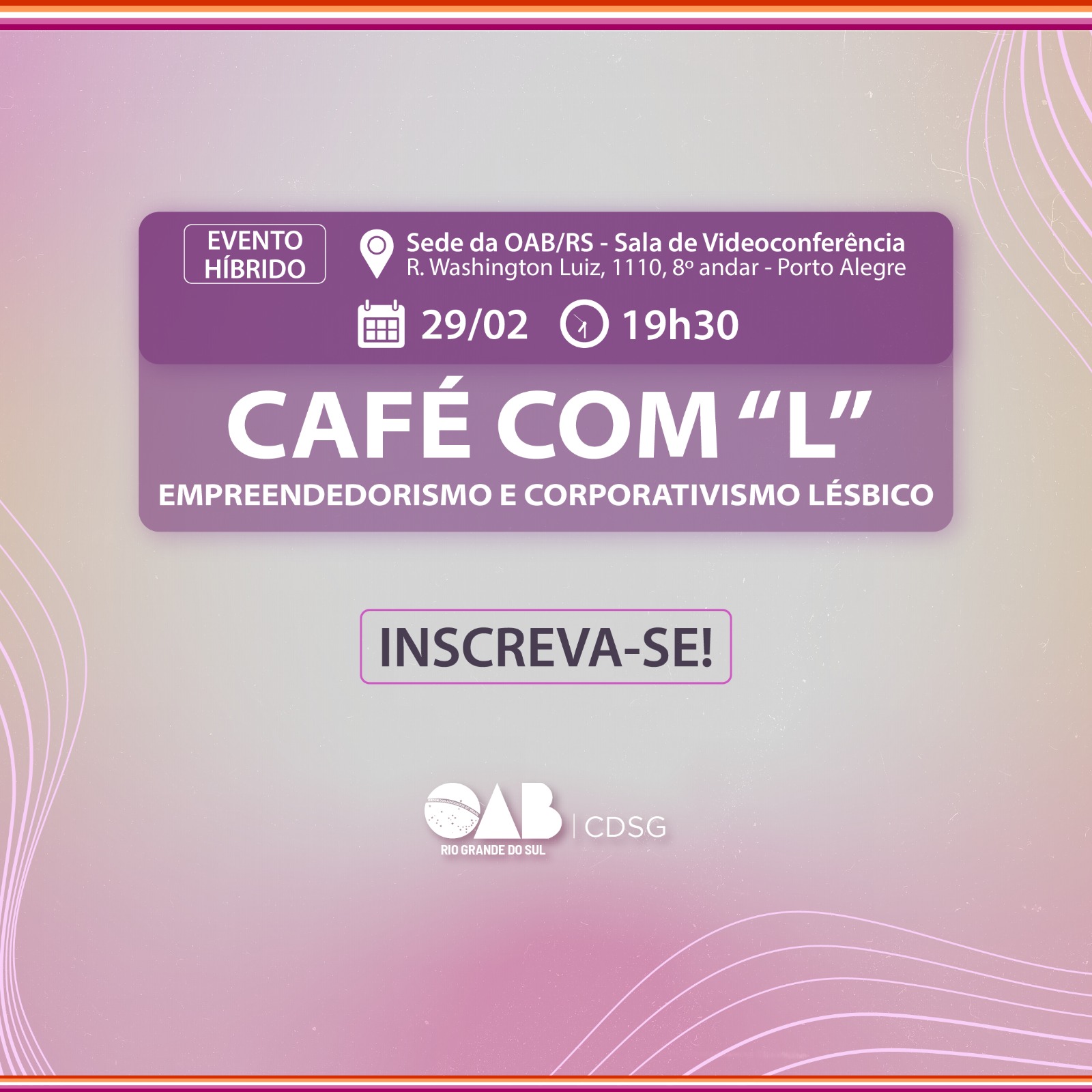 Capa do evento