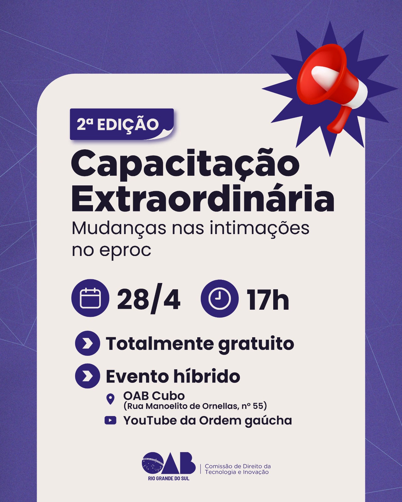 Capa do evento