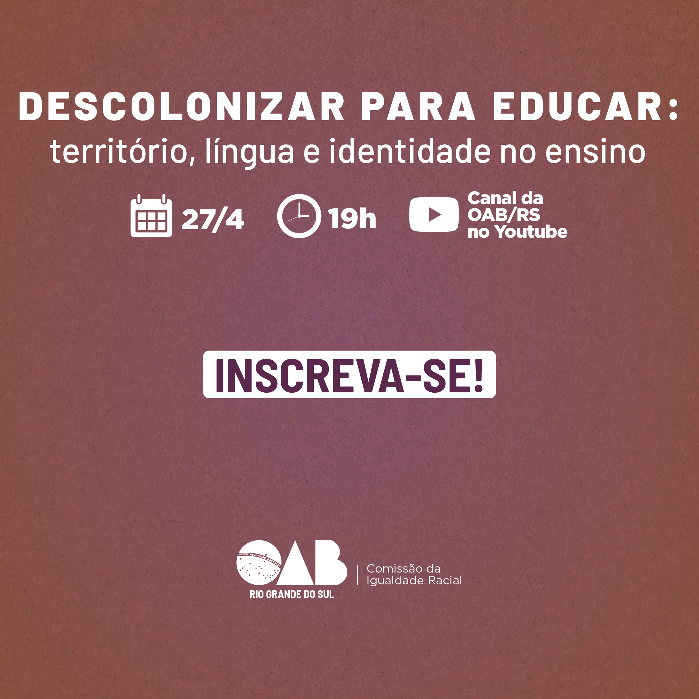 Capa do evento