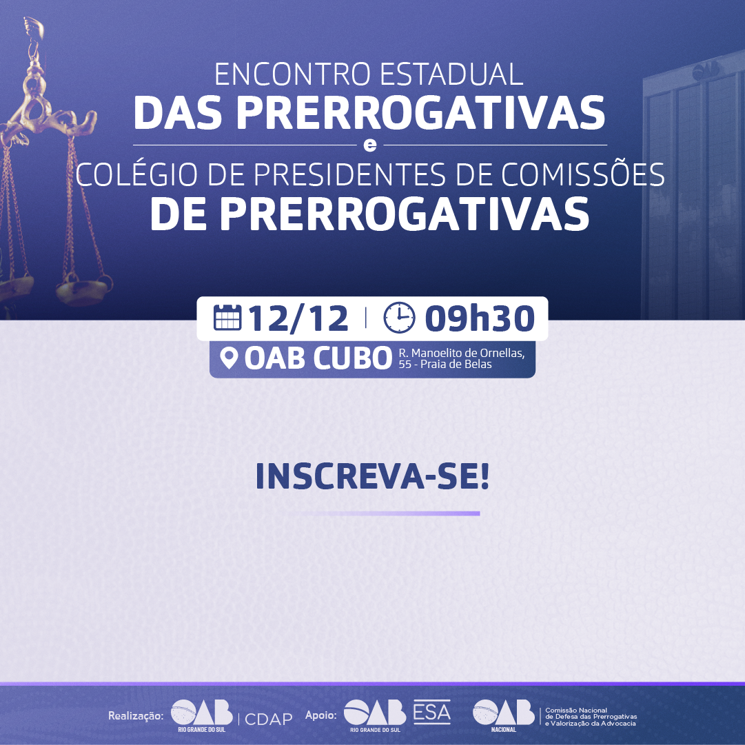 Capa do evento